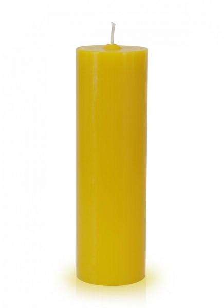 VELA ALTAR 25 CM X 7 CM AMARELA
